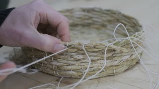 Making a basket from corn husks [upl. by Alverson]