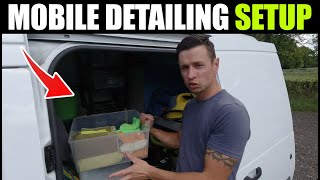 Mobile Detailing Van Set up Tour [upl. by Lladnar]