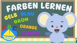 Farben lernen mit Mimmi der Maus 🎨  Gelb Blau Grün und mehr  Farben für Kinder [upl. by Llehcnom]