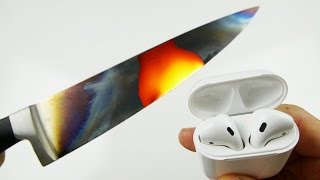 AirPods vs 1000 Degree Glowing Hot Knife [upl. by Einafets]