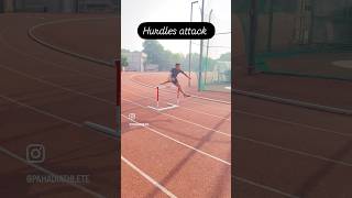 Hurdle technique  hurdles race  400m hurdles race technique  trackandfiel viralvideo yt [upl. by Asiat]