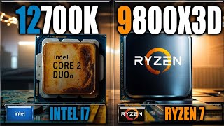 9800X3D vs 12700K Benchmarks  Gaming Benchmarks  Applications Tests [upl. by Boru]