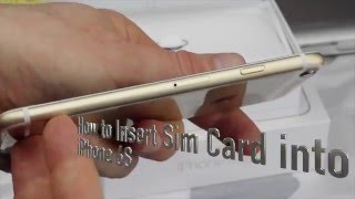 How to insert Sim Card into iPhone 6s iPhone 6S plus 16gb 64gb 128gb [upl. by Vilhelmina]