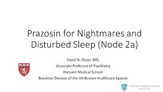 Prazosin for PTSD Sleep Disorders [upl. by Anhcar732]