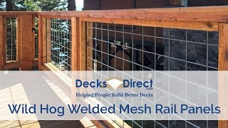 Welded Mesh Level Rail Panels By Wild Hog Railing [upl. by Siol]