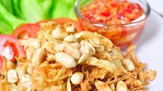 Thai Food Fried Papaya Salad Som Tum Tod [upl. by Lough]