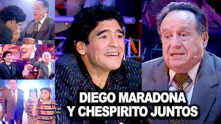 Maradona y Chespirito juntos El día que Diego no pudo contener la emoción al conocer a su ídolo [upl. by Refynnej]