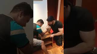 Devon larratt vs Leonidas arkona full match 🤯🔥💪🏻 gym armwrestling shorts motivation traininsane [upl. by Oriana]