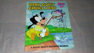 Baby Goofy Catches a Fish Disney Babies rhyming words read along story book [upl. by Cailean]