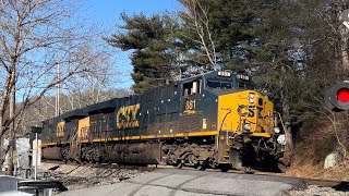 CSX Coal Train  Woodbine MD 11124 railroads trains csxt csx coaltrain csxtrains [upl. by Anahpets]