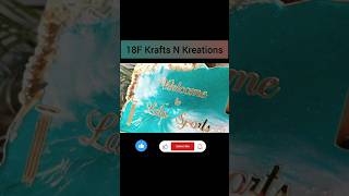 Resin NameplateHow To Make Resin NameplateResinartShortsshortsshortvideoresincraftsresinart [upl. by Paulette]