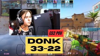 donk 3322 VOICE COMMS Dust2 POV  May 22 2024  cs2 demo [upl. by Qahsi]