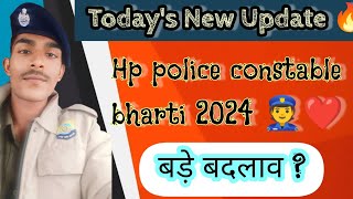 Todays New Update 🔥 Hp police constable bharti 2024  Online form age  ground written AZ Info [upl. by Adamina493]