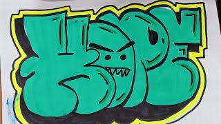 HOPE in graffiti throwie style [upl. by Rubenstein]