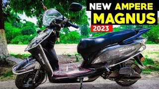 2023 Ampere Magnus EX Electric Scooter Review On Road Price Features 120Km Range Ampere Magnus EX [upl. by Otilegna752]