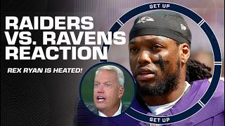 ONE TIME ONE TIME 🗣️  Rex Ryan can’t believe Derrick Henry’s usage in the Ravens’ loss  Get Up [upl. by Asseral]