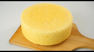 No Oven SPONGE CAKE With 3 Ingredients Soft And Fluffy [upl. by Ecnal969]