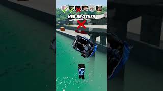 Help Me Get My Crush Attention In A Car Jump Challenge 🚗🏝️ shorts beamngdrive [upl. by Airamalegna]