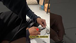 How to change BNC connector leangz camara shorts [upl. by Akela]