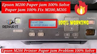 Epson M200 paper jam problem  Epson M200 error paper jam [upl. by Tekcirc]