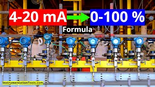 420 mA into 0100  Calculation Formula  Instrumentation Tutorials [upl. by Devonne]