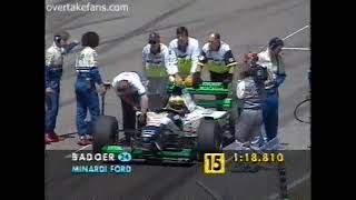 1995 F1 Australian GP  Badoer stall on the grid on formation lap [upl. by Enyledam]