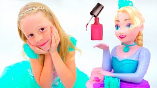 Nastya juega con juguetes de maquillaje para niñas  Compilación de videos para niños [upl. by Koeninger]