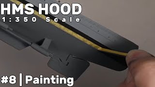 1350 HMS Hood Part 8  Painting the Hull [upl. by Mord]