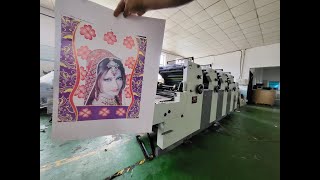 4 COLORS OFFSET PRINTING MACHINE UNITS TYPE WITH NP ZR462IINP PRINTINGampNUMBERING TRIALZONGRUI [upl. by Aenneea844]