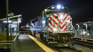 Metra SD70MACH 507 flies past Healy  11202023 [upl. by Piotr]