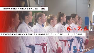 KARATE  PH u borbama K J i U21 nedjelja  Tatami 3 [upl. by Penman]