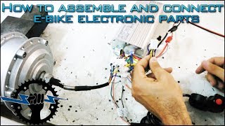 How To Assemble And Connect EBIKE Electronic Parts and components [upl. by Neelra906]