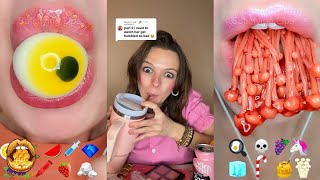 💖 TikTok POVS 💖 ASMR Satisfying Eating  Kaitlin Autumn Monique  POVs Tiktok 2024 11 [upl. by Vtarj]