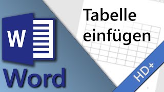 Word Tabelle einfügen [upl. by Haden]