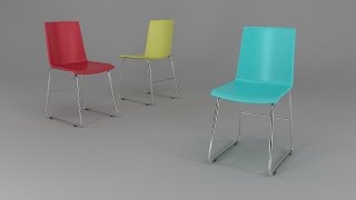 Tutorial en español 3ds Max  Modelado de una silla [upl. by Kcoj]