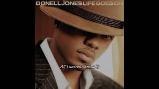 Donell Jones  Do U Wanna Lyrics Video [upl. by Brynna]