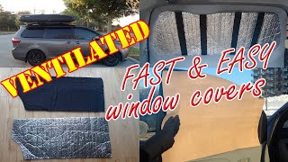 Stealth insulated window covers DIY van conversion [upl. by Ecilahc]