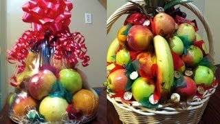 Como hacer canastas de fruta para regalo o para padrinos  2 diferentes  La receta de la abuelita [upl. by Charlton]