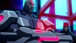 Justice League  The Flashpoint Paradox  Clip  1  Cyborg and Batman  Official 2013 HD [upl. by Bathesda]