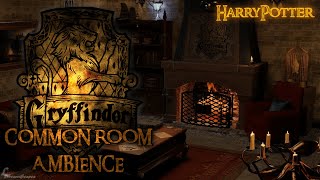 Harry Potter  Hogwarts  Gryffindor Common Room Ambience amp Music [upl. by Anolla]