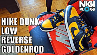 Nike Dunk Low Reverse Goldenrod  Unboxing amp On Feet  Detaljna Recenzija Patika [upl. by Danni]