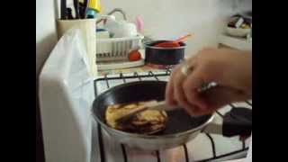 Hot cakes de avena y manzana [upl. by Eolande]