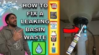 How to fix a leaking basin waste 4 different ways to stop that leak [upl. by Lynna]