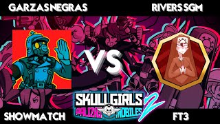 skullgirlsgarzasnegras vs RiversSGM  Skullgirls Mobile  Palizas Mobiles 2 [upl. by Narbig]