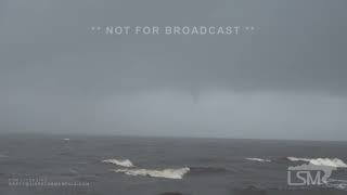 09262024 Carrabelle FL  Hurricane Helene Waterspout and High Surf [upl. by Inigo]