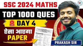 SSC 2024  Top 1000 Maths Questions  Day  04  All Exam Target By Prakash Sir [upl. by Anyal127]