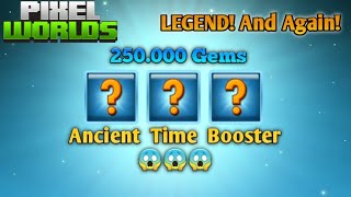 Legendary Opening Ancient Times Booster Worth 250000 Gems  Pixel Worlds [upl. by Jaqitsch]