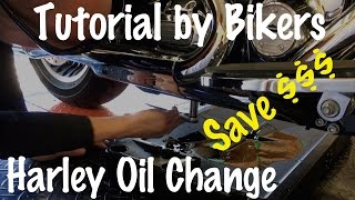 How to Change Oil on a Harley Harley Davidson Motorcycle amp do Routine MaintenanceBiker Podcast [upl. by Euqinommod]