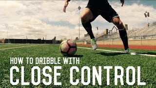 How To Dribble Like Messi  Close Control Dribbling  Fundamental Dribbling Technique Tutorial [upl. by Zina5]