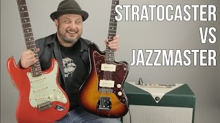 Stratocaster VS Jazzmaster Which Guitar Do You Like More  Marty Schwartz Shows his Guitars [upl. by Kcir]